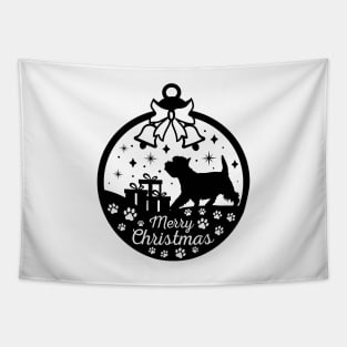 Westie Christmas tree dog Tapestry