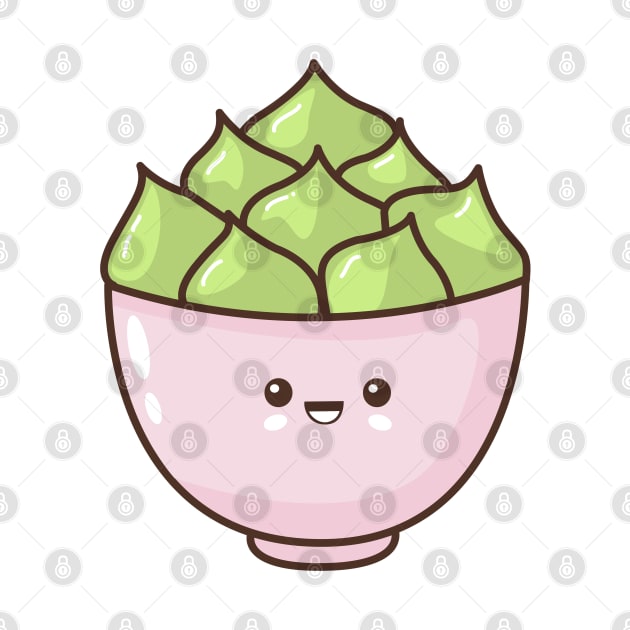 Cacti Cute Kawaii Pot Plant by Arch4Design