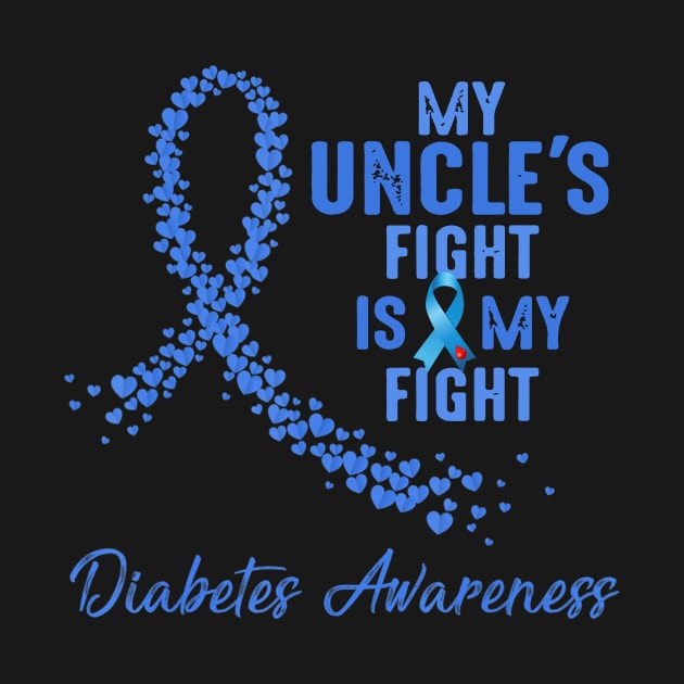 Uncle's My Aunt's Fight Is My Fight Type 1 Diabetes Awareness Gift by thuylinh8
