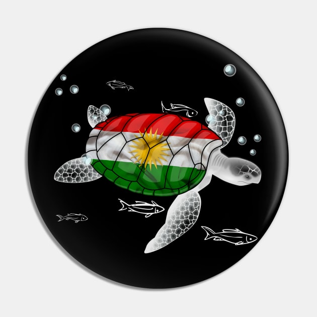 Kurdistan Turtle Pin by Fusti