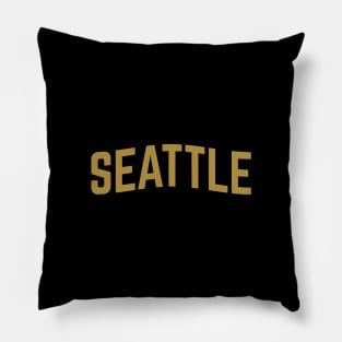 Seattle City Typography Pillow