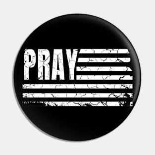 The Prayer Flag distressed Pin