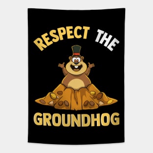 Groundhog Day Humor Tapestry