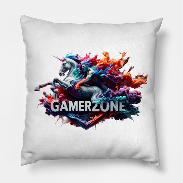 Gamer Zone Pillow by TooplesArt