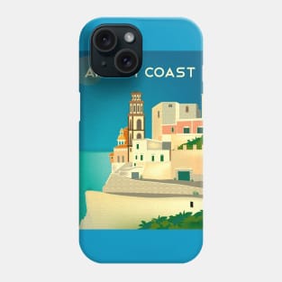 Vintage Travel Poster - Amalfi Coast, Italy Phone Case