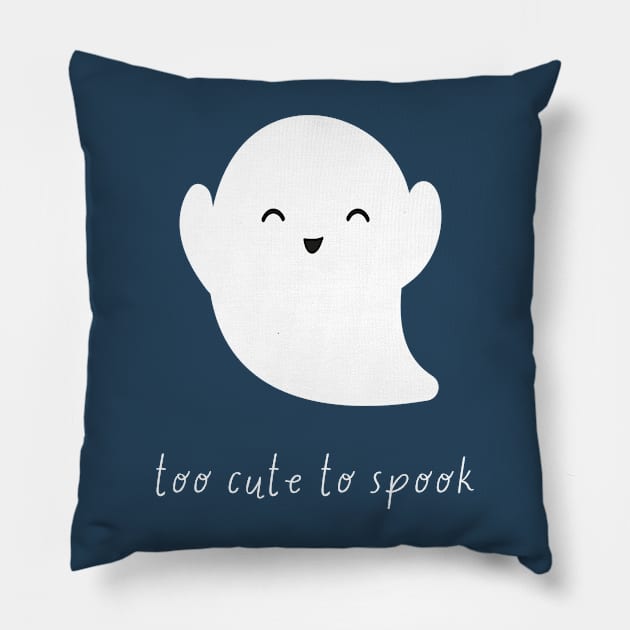 Sweet Spooks: Too Cute to Spook Halloween Pillow by neverland-gifts