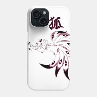 kitsune white Phone Case