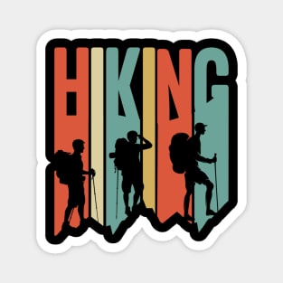 Vintage Hiking tshirt Magnet