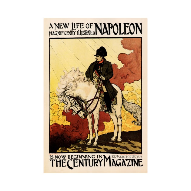 THE CENTURY MAGAZINE New Life Of Napoleon Vintage Magazine Cover Advert by vintageposters