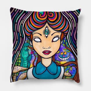 Alice Wonderful Trip Pillow