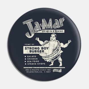 Ja-Mar Strong Boy Burger Pin