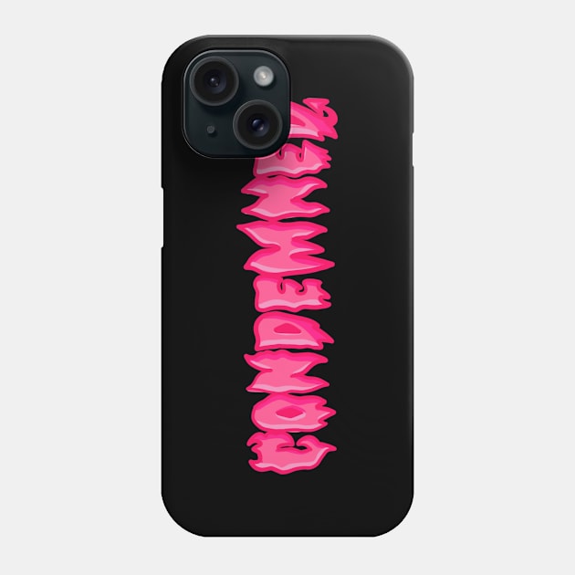 CONDEMNED LOGO Phone Case by SewGeekGirl