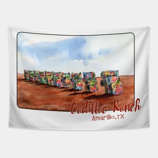 Cadillac Ranch, Amarillo, Texas Tapestry