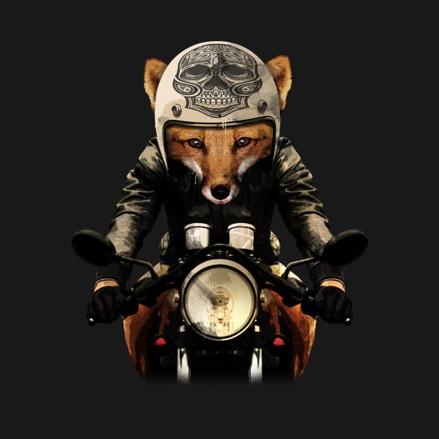 Fox Biker by Johann Brangeon