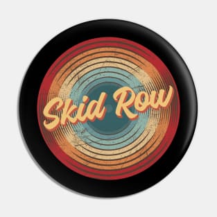 skid row vintage circle Pin