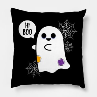 Hi Boo Ghost Halloween Pillow