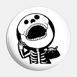 Let's Speak Through Face Onigiri 2 - Skeleton Pin