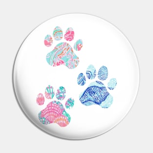 Preppy Paw Print Trio Pin