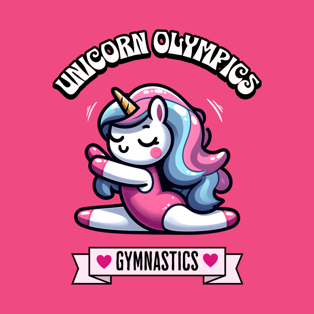 Gymnastics Unicorn Olympics 🤸🏿‍♀️🦄 -  Flip for Cuteness! by Pink & Pretty