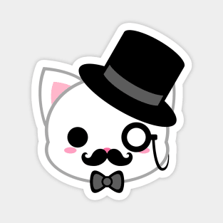 Cute Gentleman Cat Magnet