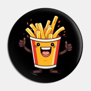 kawaii french fries T-Shirt cute potato food Pin