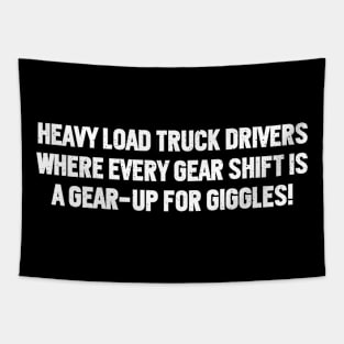 Heavy Load Truck Drivers Tapestry