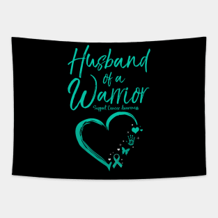 Husband Of A Warrior Cervical Cancer Awareness Tapestry