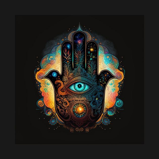 Trippy Hamsa by taoistviking