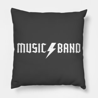 Music Band (white) Pillow