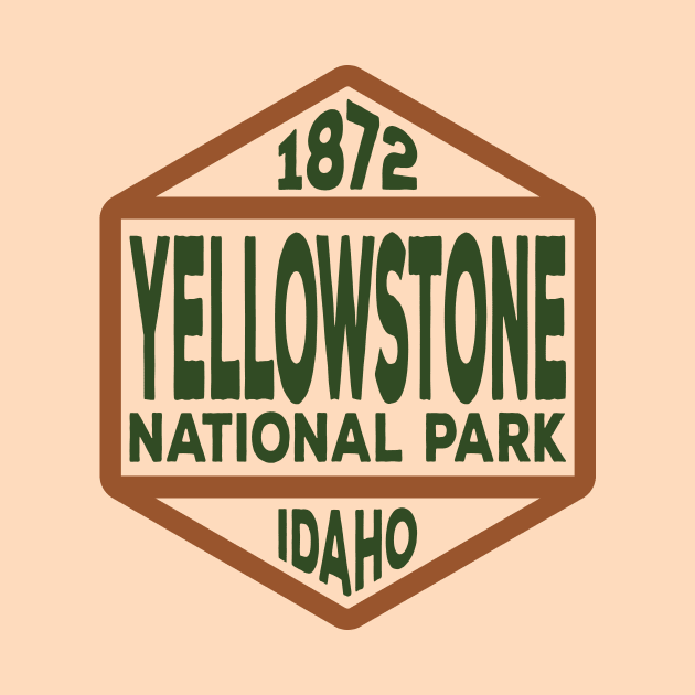 Yellowstone National Park Idaho badge by nylebuss