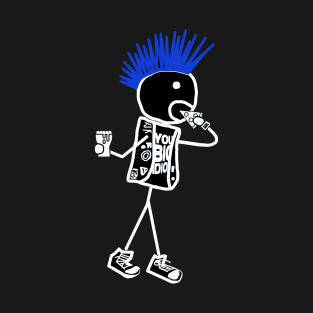 Stickman punk with pizza T-Shirt