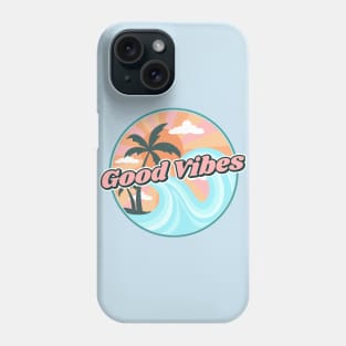 Good vibes 70s retro beach Phone Case