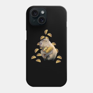 Capybara Capybaras Eating Taco Tacos, Funny Cute Phone Case