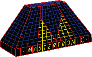 Retro Computer Games Mastertronic Logo Pixellated Magnet