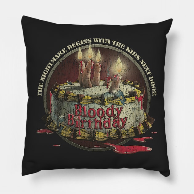 Bloody Birthday 1981 Pillow by JCD666