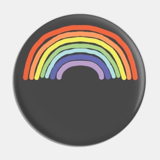 Wide Pale Rainbow Pin