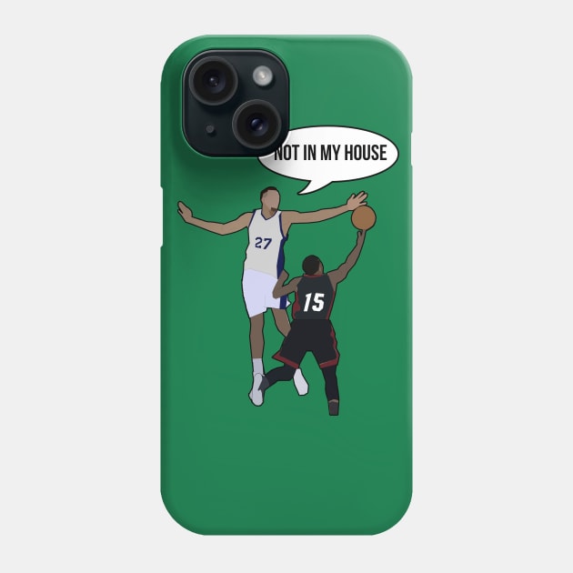 Rudy Gobert - Not In My House Phone Case by xavierjfong