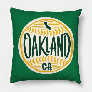 Oakland California Hand Drawn Script Pillow