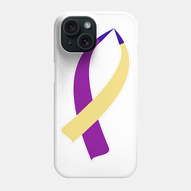 Awareness Ribbon (Bladder Cancer) Phone Case by BlakCircleGirl