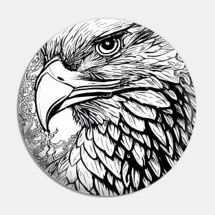 Eagle Bald Eagle Bird Wild Nature Illustration Line Epic Illustration Line Art Pin