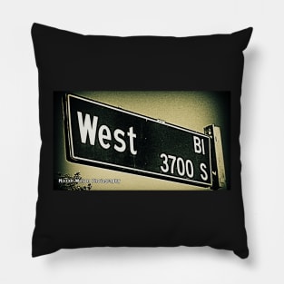 West Boulevard, Los Angeles, California by Mistah Wilson Pillow