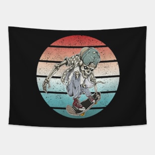 Skateboard skeleton design - Gifts Tapestry