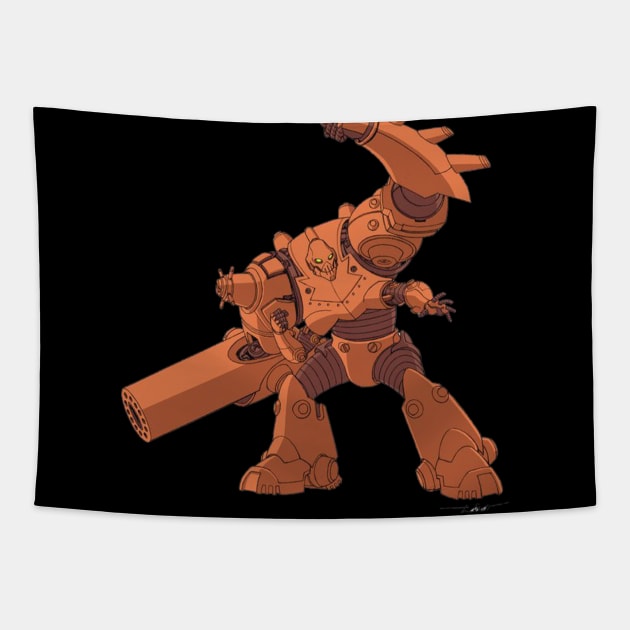 robot invincible comic Tapestry by super villain