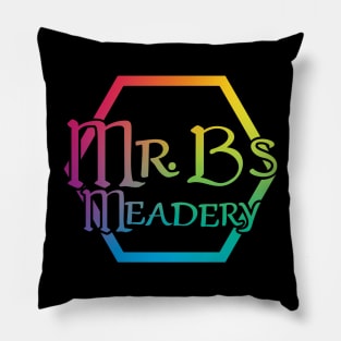 Mr. B's Meadery Rainbow Logo Pillow