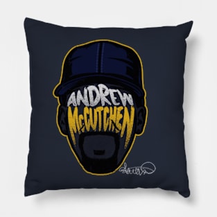 Andrew McCutchen Milwaukee Player Silhouette Pillow