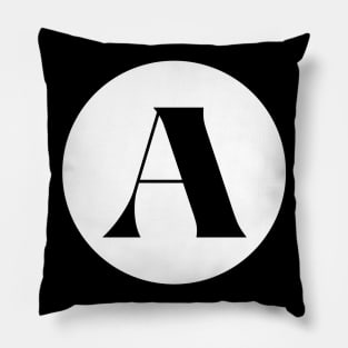 A (Letter Initial Monogram) Pillow