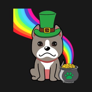 Cute grey dog is a leprechaun T-Shirt