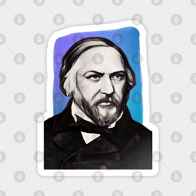 Russian Composer Mikhail Glinka illustration Magnet by Litstoy 