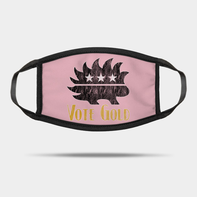 Libertarian Party Porcupine Vote Gold Election 2020 Mask