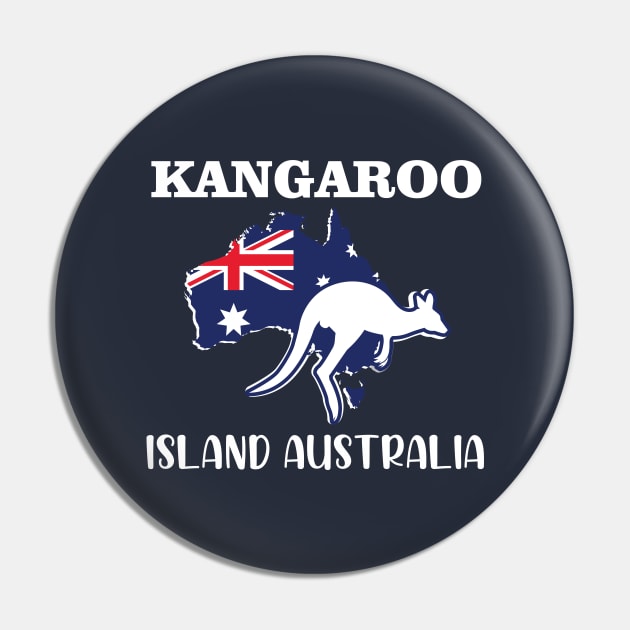 Funny Australian Kangaroo Australia Day Pin by printalpha-art